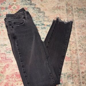 PAIGE Charcoal Skinny Jeans